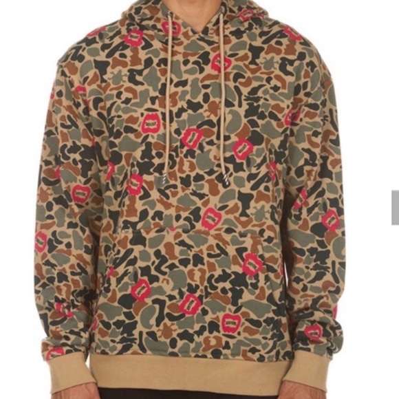 Mens ICE CREAM Camo Hidden Hoodie - Picture 1 of 13